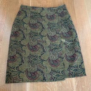VINTAGE Jones New York Country Paisley Skirt Sz 14